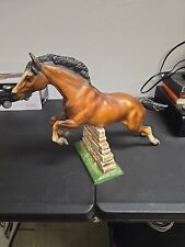 Vintage Breyer Traditional Jumping Horse W/brick Wall picture