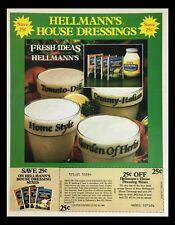 1984 Hellmann's House Dressing Mixes Circular Coupon Advertisement picture