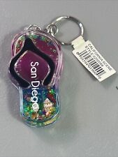 Vtg. San Diego California Travel Souvenir Keychain Key Ring Water Sandal picture