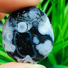 Rare Natural China Inner Mongolia Gobi Agate Eye miracul Collection /a51/15.4g picture