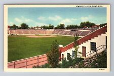 Flint MI-Michigan, Atwood Stadium, Antique, Vintage Souvenir Postcard picture