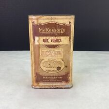 Vintage McKesson's Nux Vomica Powder Medicine Cardboard Tin Empty picture
