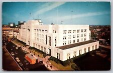 Post Office Federal Building Norfolk Virginia Birds Eye View Government Postcard picture