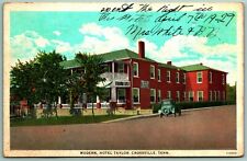 Modern Hotel Taylor Crossville Tennessee TN 1929 WB Postcard D14 picture