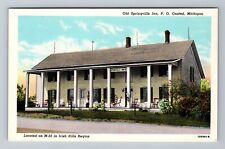 Onsted MI-Michigan, Old Springville Inn, Front, Exterior, Vintage Postcard picture