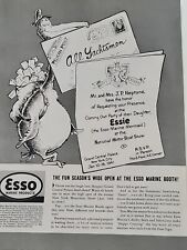1940 Esso Marine Products MB Mag Print Ad Dr. Seuss Theodore Geisel Pelican Post picture