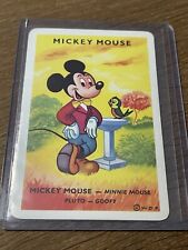 Vintage Rare French Disney 🎥 Card Game Mickey Mouse Playing Card VERY RARE picture