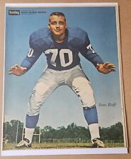 Vintage NY Sunday News Print Sam Huff Football Cover Spetember 17th 1961 picture