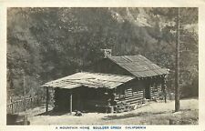 Postcard RPPC 1920s California Santa Cruz Boulder Creek Mountain Home CA24-925 picture