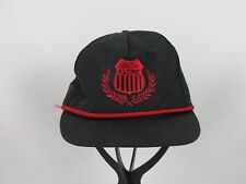 Vintage Red River Co. Union Pacific Cap-Black/Red w/Red Cord-Snapback-USA Made picture