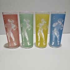 Vintage Country and Western MCM Tallboy Glasses | MINT | Rare Set picture