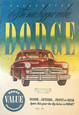 1950 Dodge Brochure - Better Value - Full line of Dodges, Mendowbrook, Coronet picture
