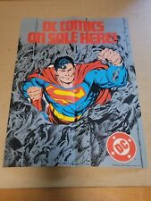 1986 SUPERMAN DC COMICS ON SALE HERE Promotional Advertisement Poster  16x22 picture