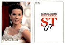 KATE BECKINSALE Volume 1 perforated card #3 2007 Spotlight Tribute Card picture