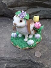 Vtg Lenox Sweet Spring Easter Bunny Rabbit Figurine, Lop Ear Bunny picture