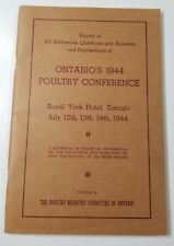 Poultry Industry Committee 1944 Conference Ontario Eggs Production Marketing E2G picture