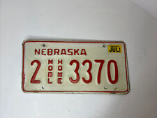 1990 Nebraska License Plate Mobl Home # 2 3370 picture