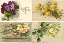 C. KLEIN ARTIST SIGNED FLOWERS 22 Vintage Postcards (L6691) picture
