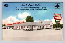 Lancaster PA-Pennsylvania, Dutch Land Motel Advertising, Vintage Postcard picture