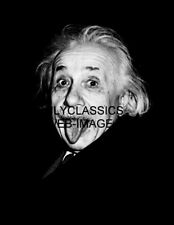 ALBERT EINSTEIN SCIENTIST Theory of Relativity 8.5x11 PHOTO GENIUS HUMOR TONGUE picture