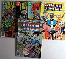 Freedom Fighters Lot of 5 #4,5,7,12,14 DC Comics (1976) 1st Print Comic Books picture