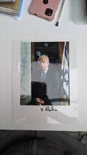Yitzhak Rabin Hand Signed Photo - Very Rare. Assassinated Israeli Leader.  picture