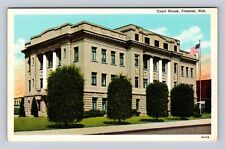 Fremont NE-Nebraska, Court House, Antique, Vintage Souvenir Postcard picture