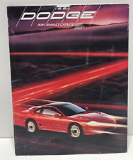 1991 Dodge Performance Catalog Spirit R/T Shadow ES Daytona Stealth Poster picture