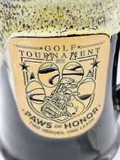 Deneen Pottery, Golf Tournament, Paws of Honor 12 oz Mug Handmade USA picture