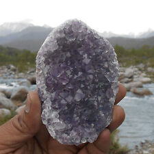 AMAZING AMETHYST GEODE SECTION CRYSTAL CLUSTER FROM INDIA.  picture
