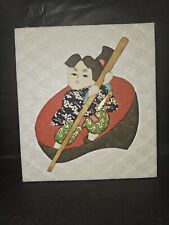 Vintage Japanese Silk Fabric Art picture
