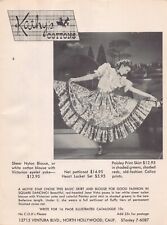 Kathy's Cottons Joan Vohs Endorsed Clothing N Hollywood CA Vtg Magazine Print Ad picture