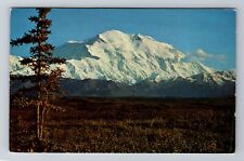 Mt McKinley AK-Alaska, Mount McKinley National Park, Vintage c1970 Postcard picture