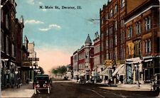Postcard North Main Street in Decatur, Illinois picture