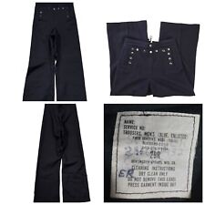 Men's Vtg Navy Huntingdon 29x30 Sailor Trousers Crackerjack Wool USN Naval Deck picture