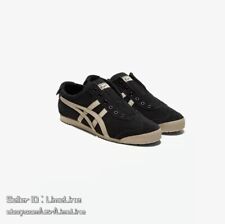 Onitsuka Tiger MEXICO 66 SLIP-ON Casual Shoes Unisex Sneakers Black/Beige New picture