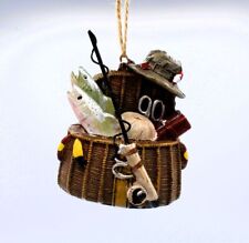 Fishing basket with fish and gear picture