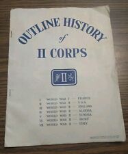 Rare WW2 OUTLINE HISTORY OF II CORPS By 12 Polish Fd Svy Coy June 1945 Booklet  picture
