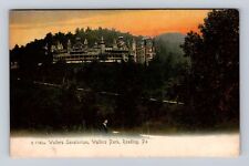 Reading PA-Pennsylvania, Walters Sanatorium, Park, Vintage c1906 Postcard picture