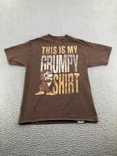 Vintage Disney Shirt Adult Medium Brown Grumpy Snow White And The Seven Dwarves picture