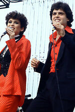 The Osmonds Donnie and Marie singing in concert 11x17 Mini Poster picture