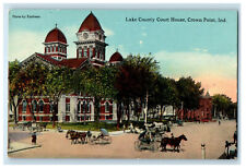1913 Lake County Court House, Crown Point Indiana IN Posted Postcard picture
