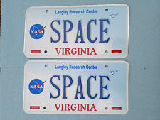 2 Expired Va DMV Virginia Issued License Plates Tag Specialty 