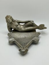 Vintage Unique Metal Ashtray Trinket Dish Candy Dish - Mermaid picture