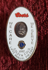 Lions Club Pins Coors Beer 1992 picture