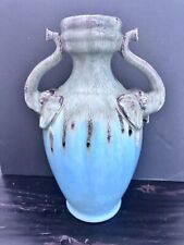 Rare 1960s CHINOISERIE Elephant Handled ORIGINAL Vessel Urn Vase picture