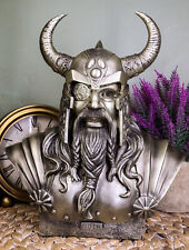 Norse Viking Warrior God Odin The Alfather Bust Statue Ruler Of Asgard Figurine picture