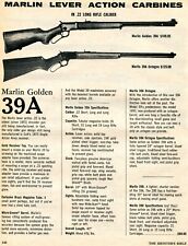 1974 Print Ad Marlin Golden Model 39A Octagon Lever Action Carbine Rifle picture