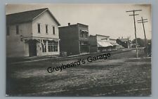 RPPC Main Street Stores LA VALLE WI Wisconsin Vintage Real Photo Postcard picture
