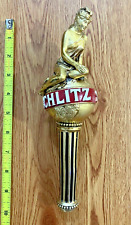Vintage Schlitz Golden Lady on the World  Beer Tap Handle Knob Topper Keg picture